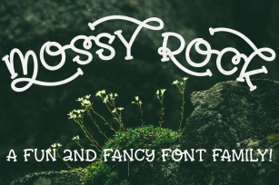 Mossy Rock - fun font family! Font Download