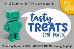 Billy Bot Bundle 2 - Tasty Treats Font Bundle! Font Download