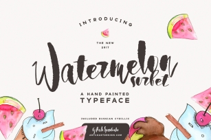 Watermelon Sorbet Brush Script Font Download