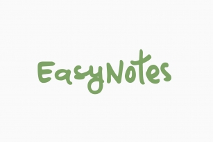 EasyNotes | A Casual Handwritten Font Font Download