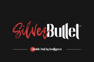 Silver Bullet Double font Font Download