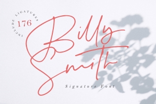 Billy Smith - Signature Font Font Download