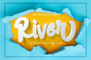 River - Modern Fresh Script Font Download