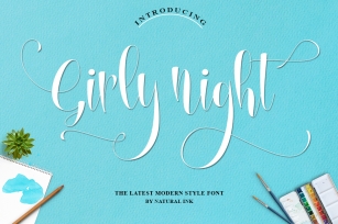 Girly night Font Download