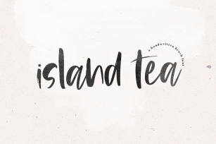 Island Tea - A Handwritten Brush Font Font Download