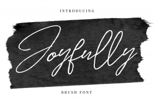 Joyfully - Brush font Font Download
