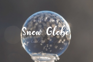 Snow Globe | A Handwritten Script Font Font Download