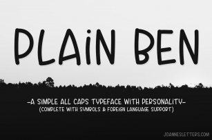 Plain Ben A Simple All Caps Typeface With Personality Font Download