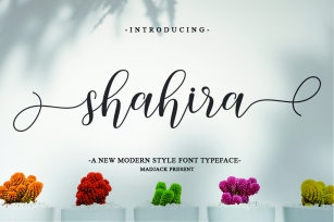 Shahira script Font Download