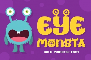 Eye Monsta - Bold Display Font Font Download