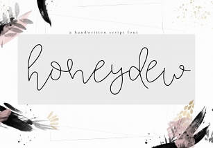 Honeydew - Handwritten Script Font Font Download