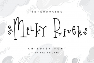 Milky River childish font Font Download