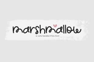 Marshmallow - A Cute Handwritten Font Font Download