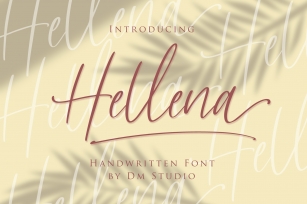 Hellena - Handwritten Script Font Font Download