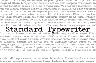 Standard Typewriter Font Download