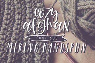 Cozy Afghan Font Duo Font Download