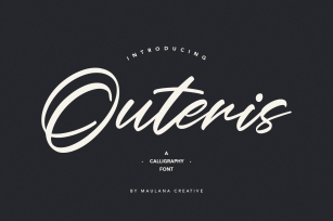 Outeris Calligraphy Font Font Download