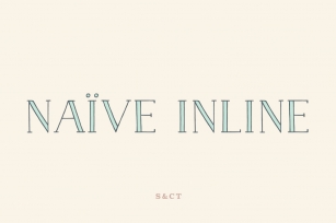 Naive Inline Family Font Download
