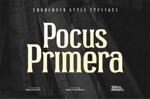 Pocus Primera | Condensed Style Font Font Download