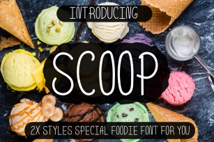 Scoop - Delicious Handdrawn Font Font Download