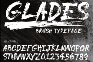 GLADES Brush Typeface Font Download