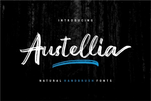 Austellia - Handbrush Font Font Download