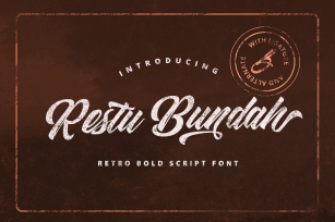 Restu Bundah - Retro Bold Script Font Download