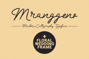 Mranggens Typeface Font Download