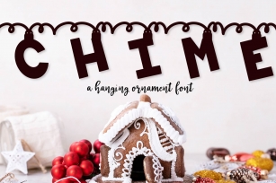 Chime - A Hanging Christmas Ornament Font Font Download