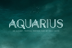 Aquarius - A Tropical & Elegant Font Family Font Download