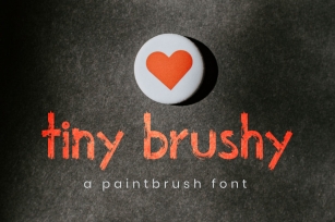 The Tiny brushy Font Digital Font Font Download