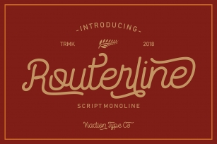 Routerline - 4 Style Font Font Download