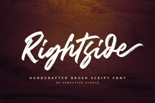 Rightside  Brush Script Font Font Download