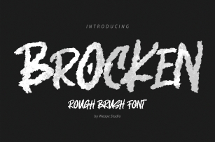 Brocken - Caps Rough Font Font Download