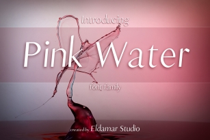 Pink Water Font Font Download