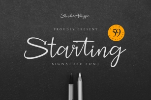Starting Signature Font Download