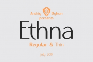 Ethna regular & thin Font Download