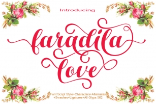 faradila love Font Download