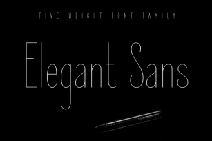 Elegant Sans Font Family Font Download