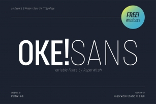 OKE! Sans Family with Variable Fonts Font Download