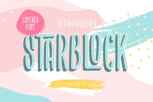 Starblock - Layered Font Font Download