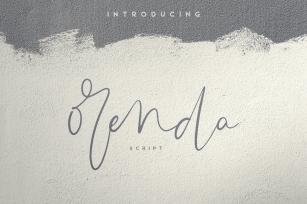Orenda - Script font Font Download