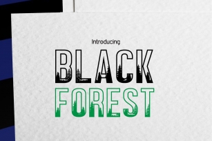 BLACK FOREST Font Download