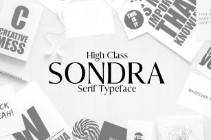 Sondra Serif Typeface Font Download
