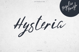 Hysteria Script - 2 styles Font Download