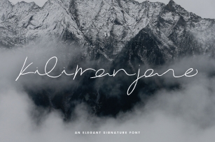 Le Kilimanjaro - A Signature Script Font Download