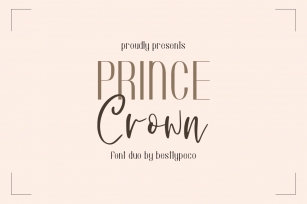 Prince Crown Font Duo Font Download