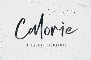 Calorie - A Casual Signature Font Download