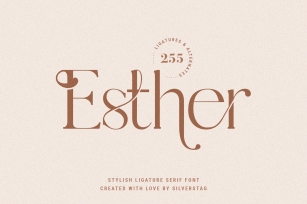 Esther - Stylish Ligature Serif Font Font Download