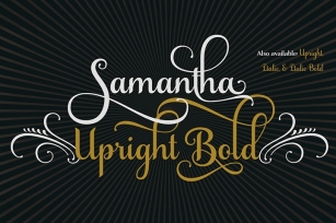 Samantha Script Upright Bold Font Download